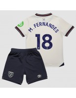 West Ham United Mateus Fernandes #18 Bortedraktsett Barn 2025-26 Korte ermer (+ bukser)